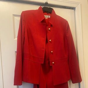 Beautiful two piece red suit - dress and skirt. New without tags.